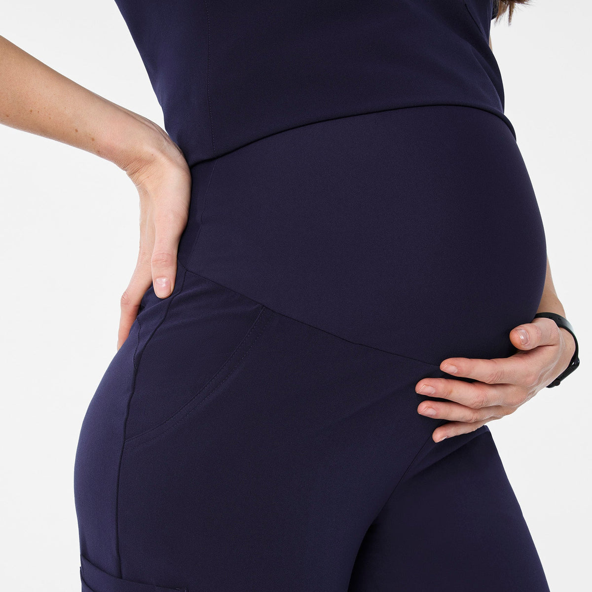 Kade Maternity Straight-Leg Scrub Pant - Navy