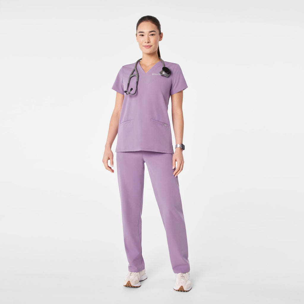 Casma Scrub Top™ - Purple Haze