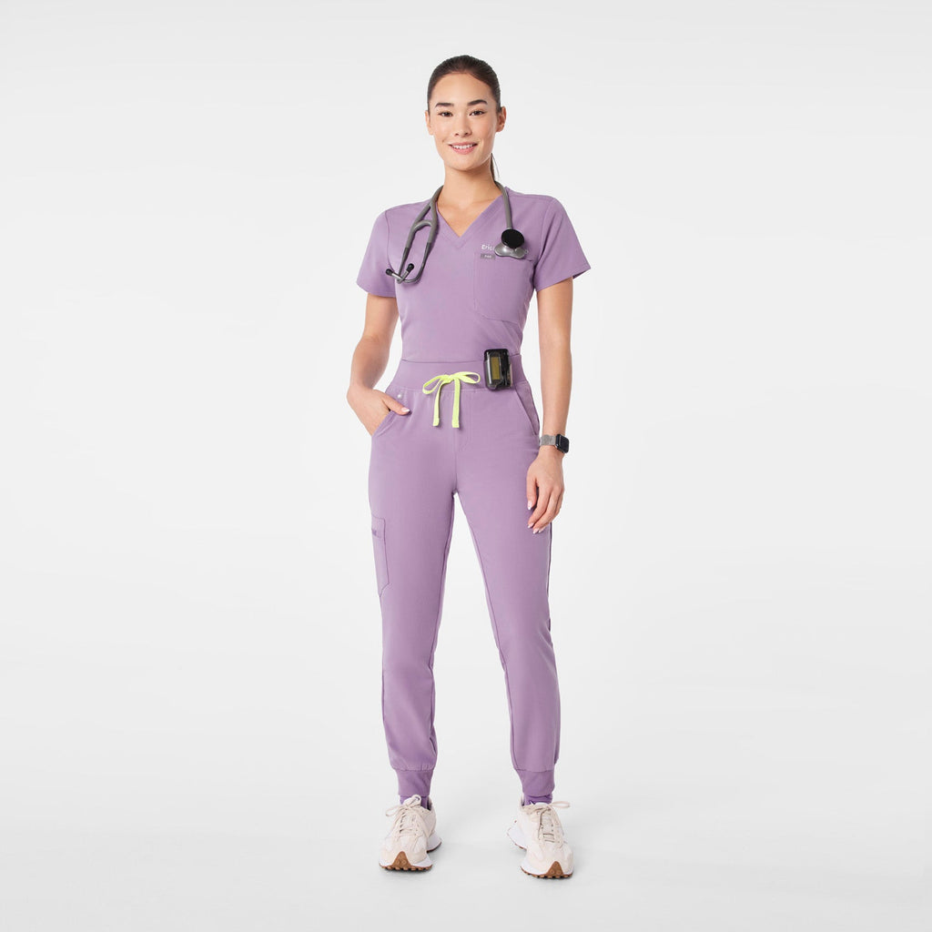 Zamora High-Rise Jogger Scrub Pant™ - Purple Haze
