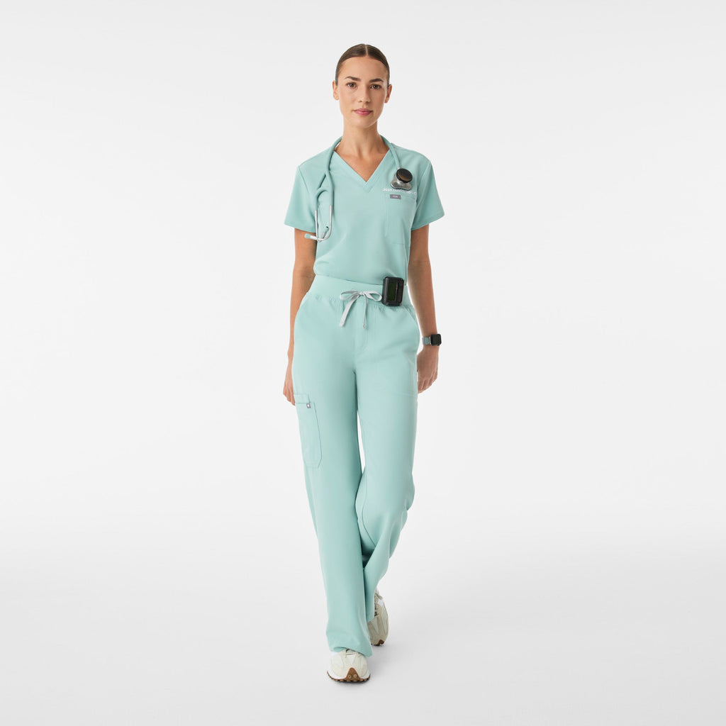 Catarina Scrub Top™ - Seaglass