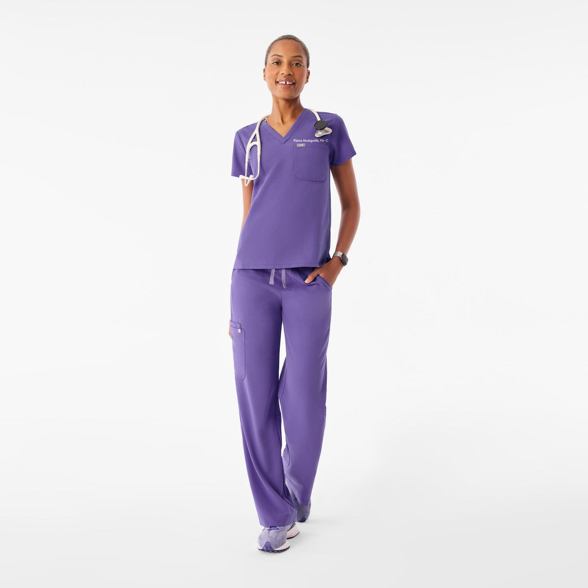 Catarina Scrub Top™ - Amethyst