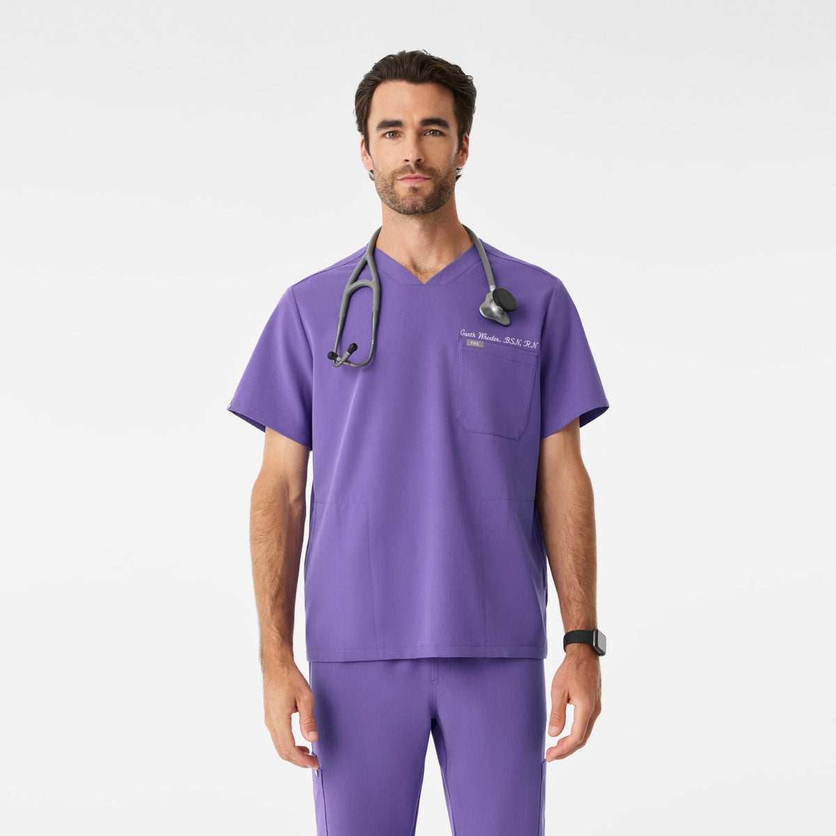 Chisec Scrub Top™ - Amethyst