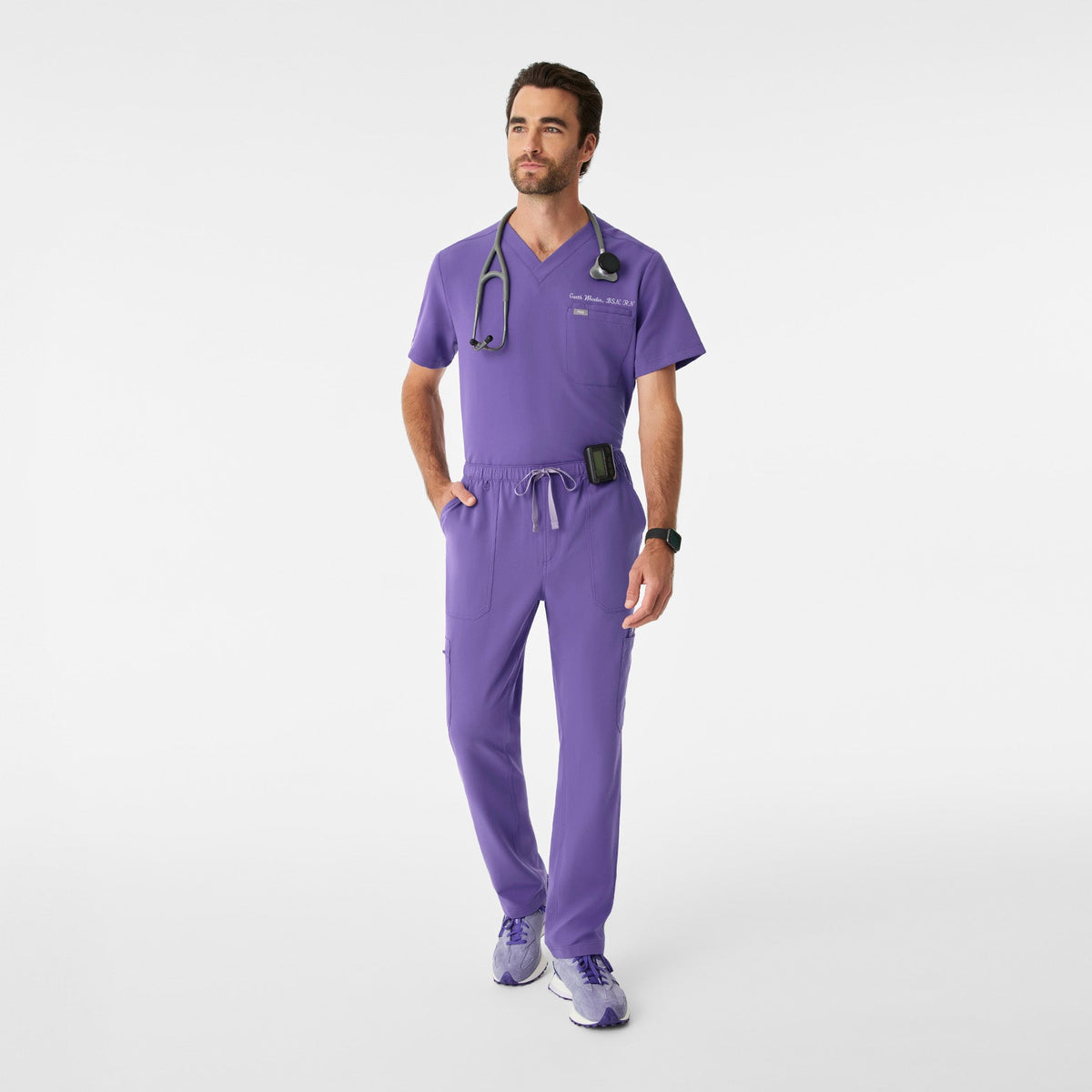 Leon Scrub Top™ - Amethyst