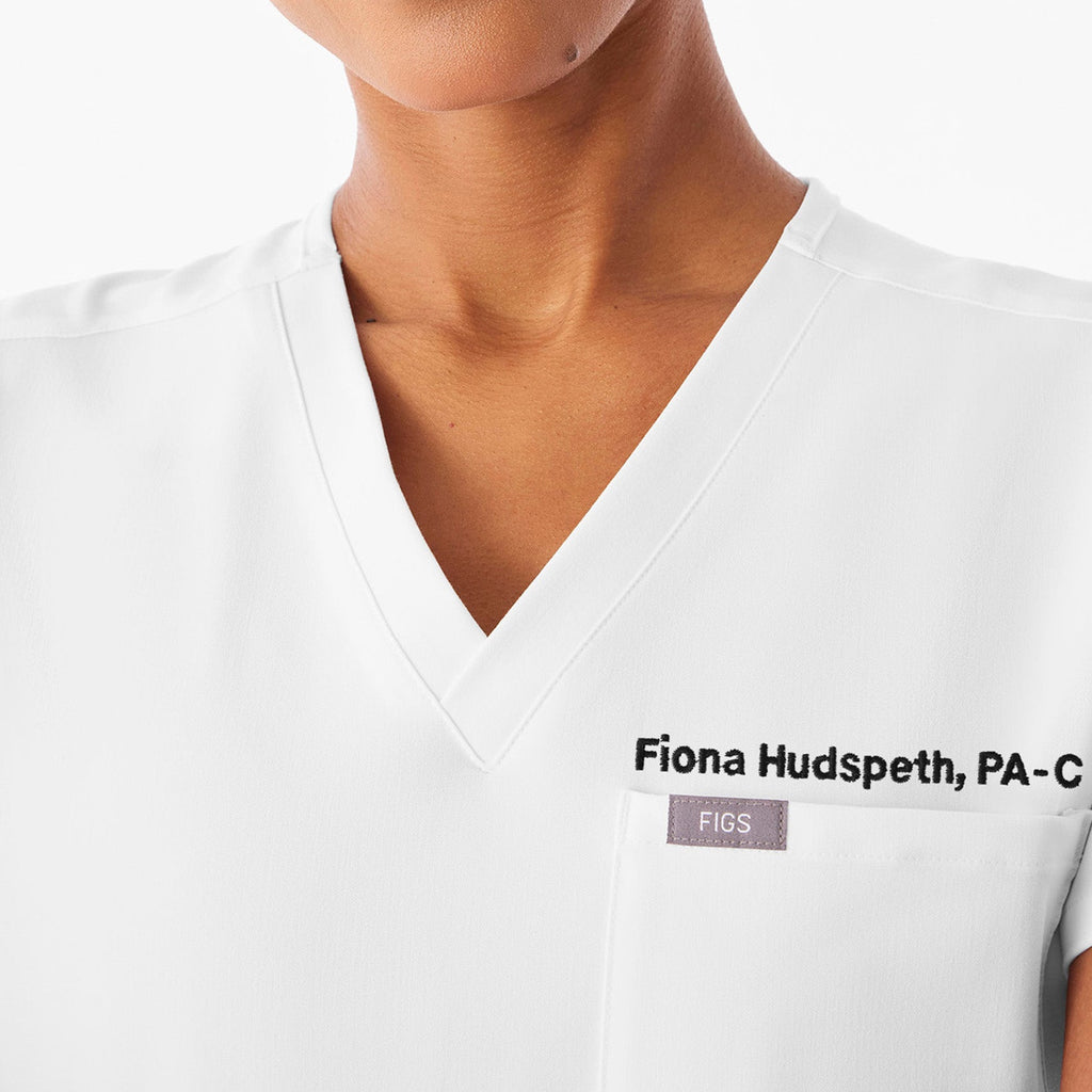 Catarina Scrub Top™ - Optic White
