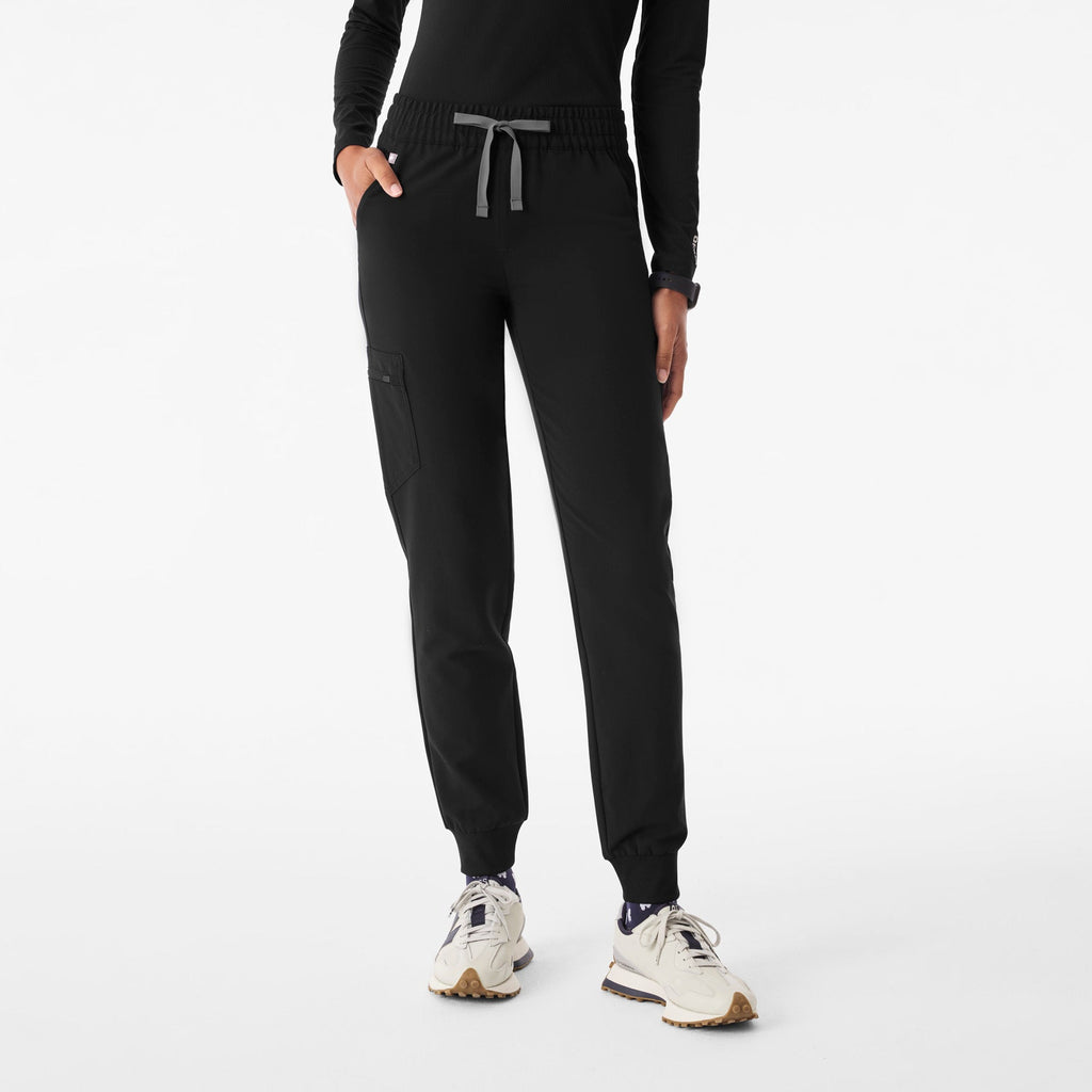Zamora Ruched Jogger Scrub Pant™ - Black