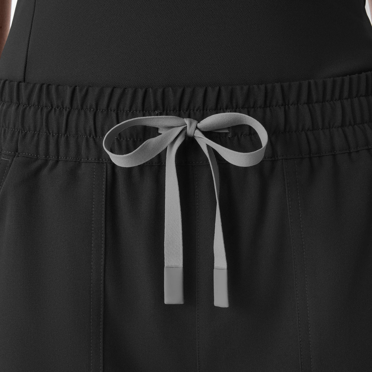 Roslyn Wide-Leg Scrub Pant - Black