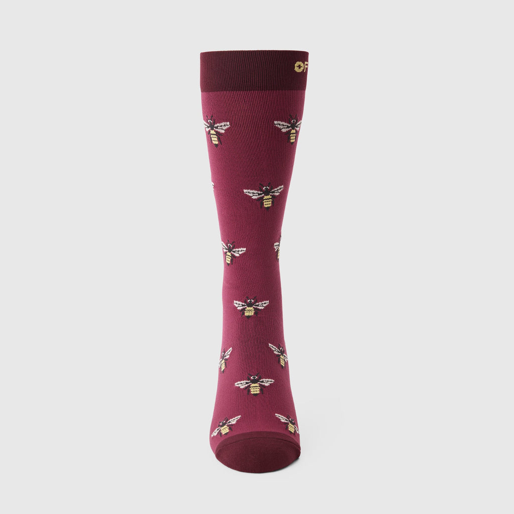 FIGS Compression Socks - Busy Bee/Light Deep Purple