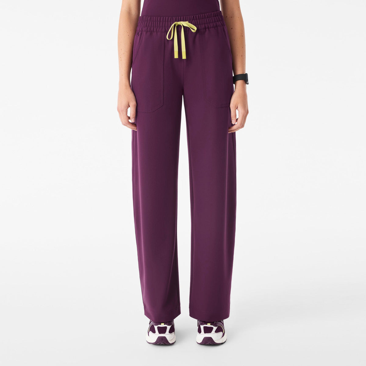 Roslyn Wide-Leg Scrub Pant - Deep Purple
