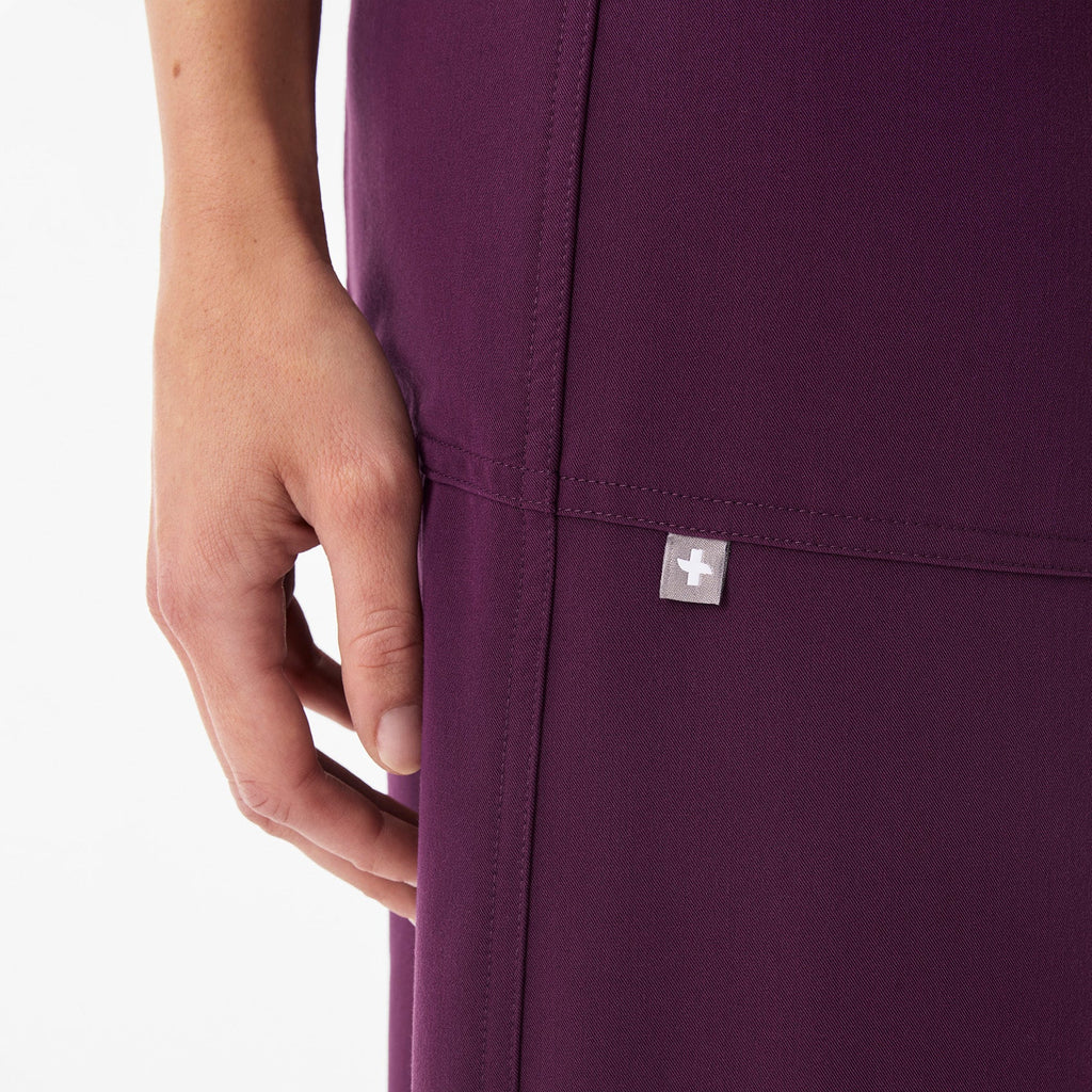 Roslyn Wide-Leg Scrub Pant - Deep Purple