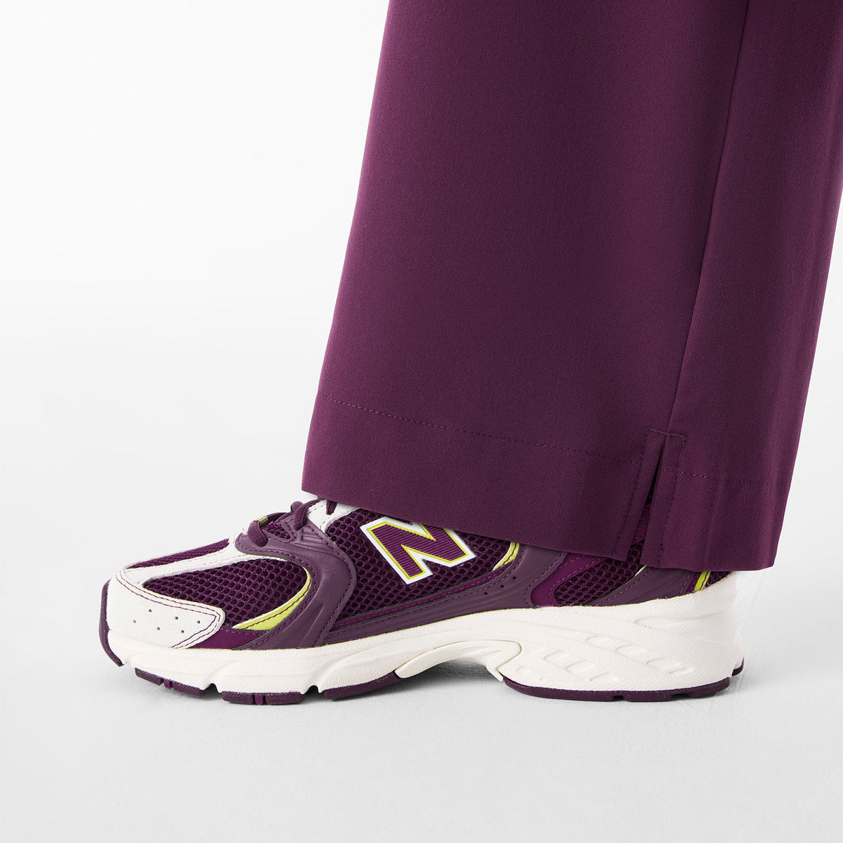 Shelby Ultra-High-Rise Wide-Leg Scrub Pant - Deep Purple