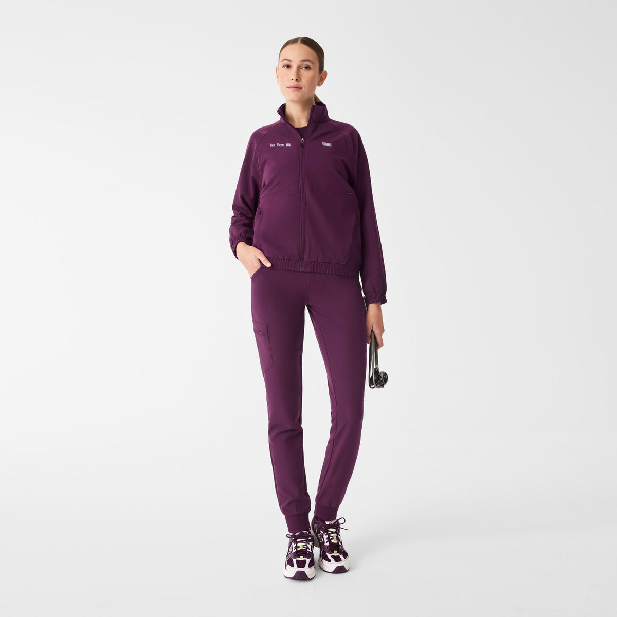 Sydney Scrub Jacket - Deep Purple