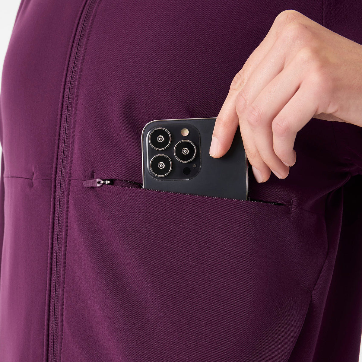 Sydney Scrub Jacket - Deep Purple