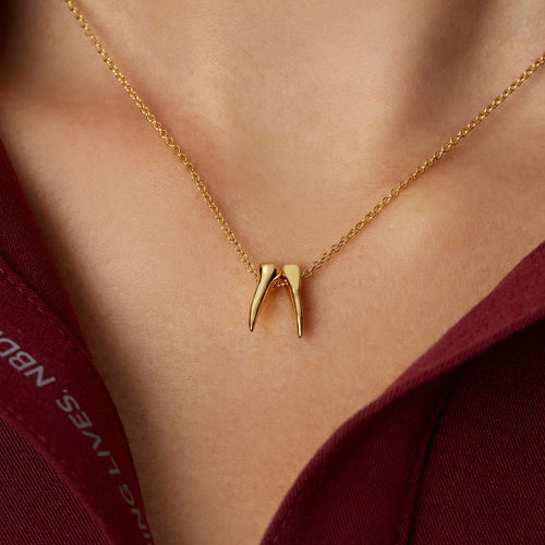 2025 Graduation Year Necklace - Gold