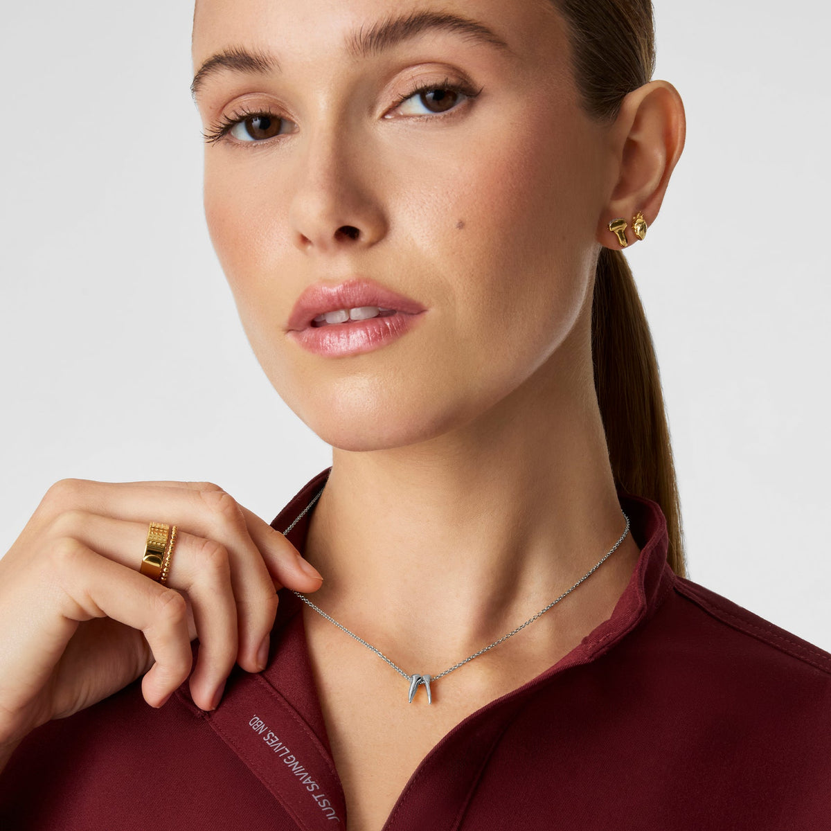 2025 Graduation Year Necklace - Silver