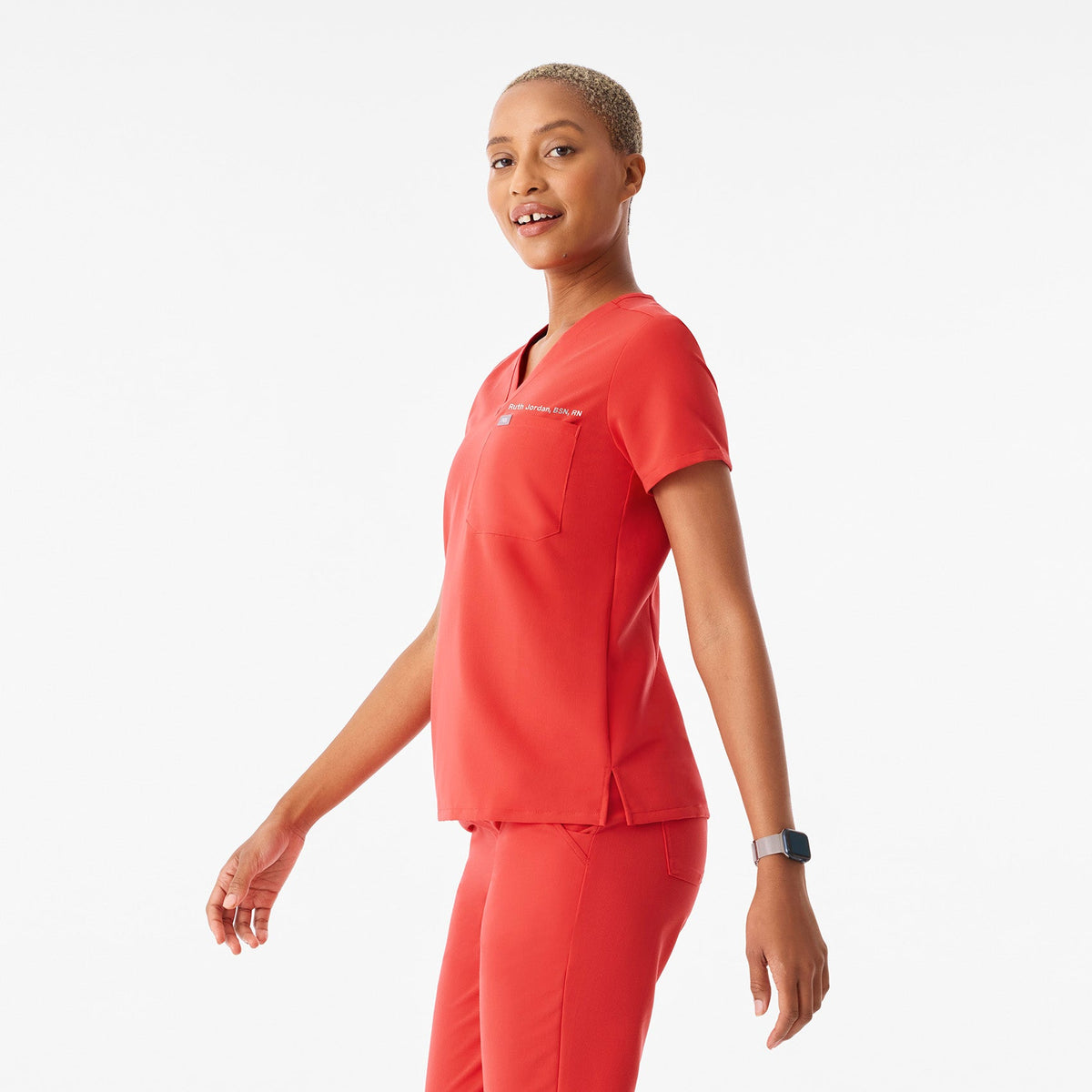 Catarina Scrub Top™ - Hibiscus