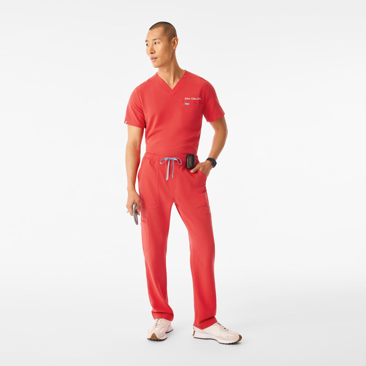 Leon Scrub Top™ - Hibiscus