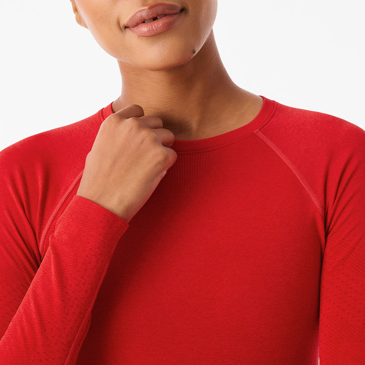 Salta Seamless Long-Sleeve Underscrub - Hibiscus