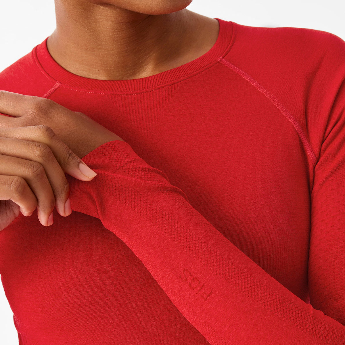 Salta Seamless Long-Sleeve Underscrub - Hibiscus