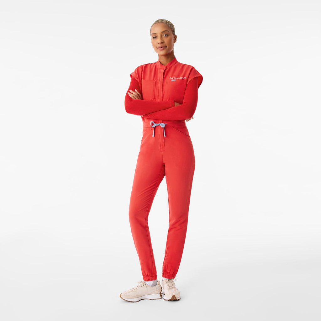 Rafaela Jogger ScrubJumpsuit™ - Hibiscus