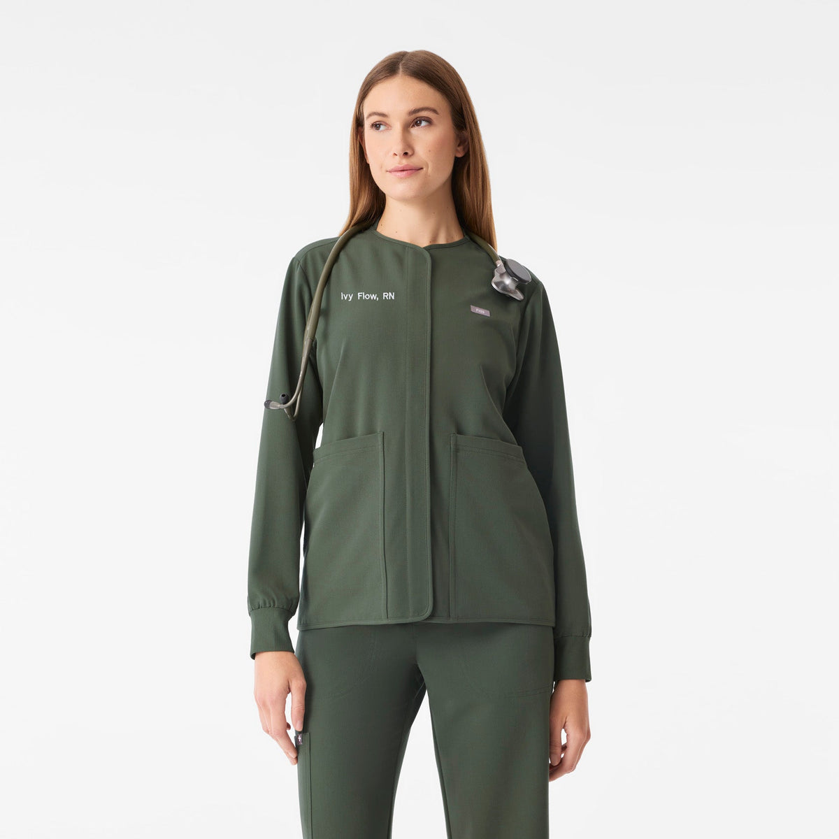 Claire Scrub Jacket - Moss