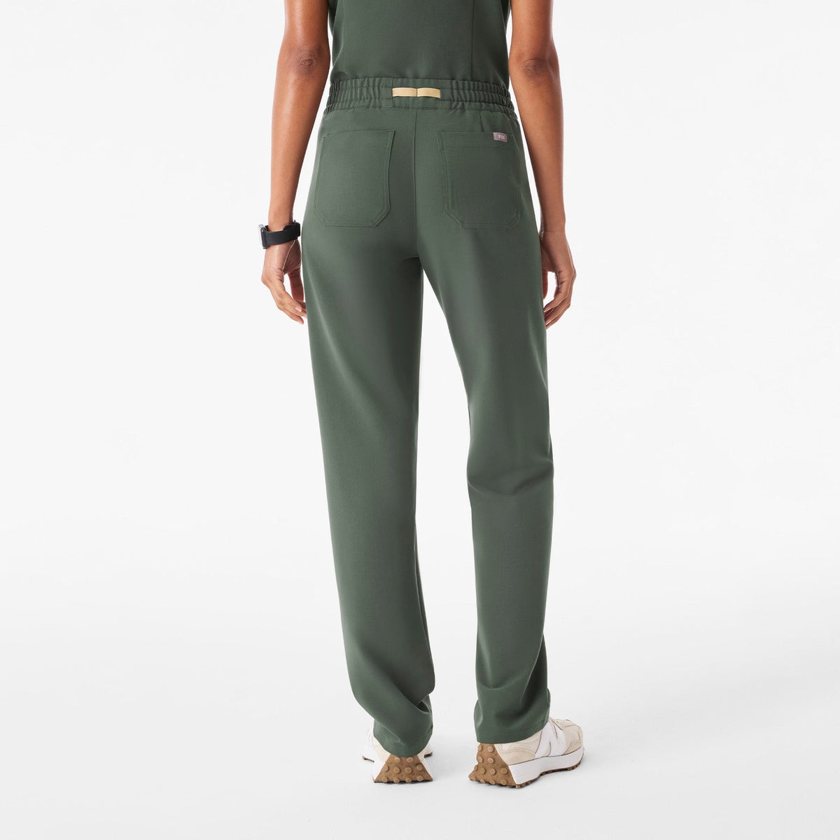 Livingston Ruched Straight-Leg Scrub Pant™ - Moss