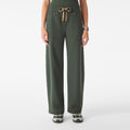 Roslyn Wide-Leg Scrub Pant - Moss