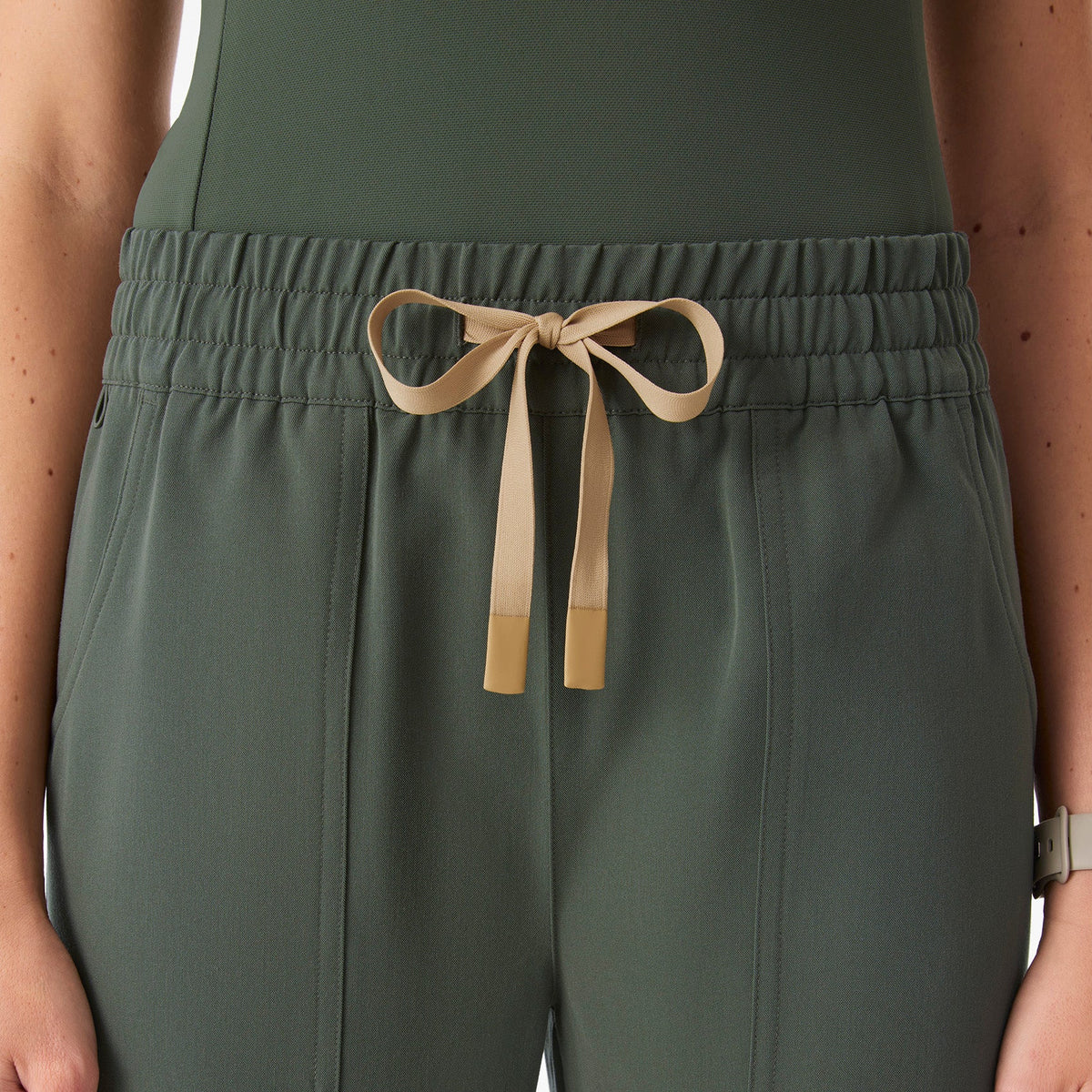 Roslyn Wide-Leg Scrub Pant - Moss