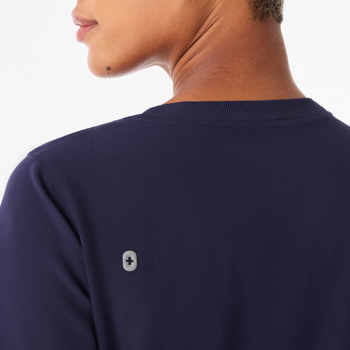 Eliza Slim Scrub Top - Navy