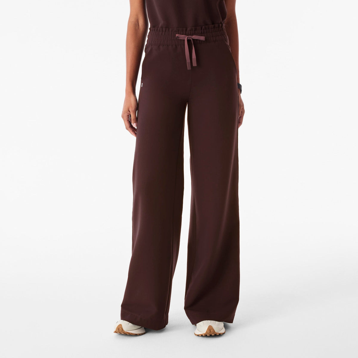 Allison High-Rise Ultra-Wide-Leg Scrub Pant - Espresso