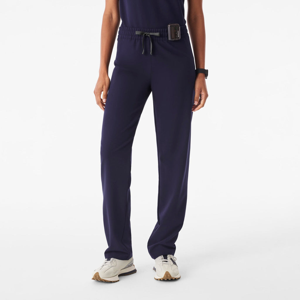 Livingston Ruched Straight-Leg Scrub Pant™ - Navy