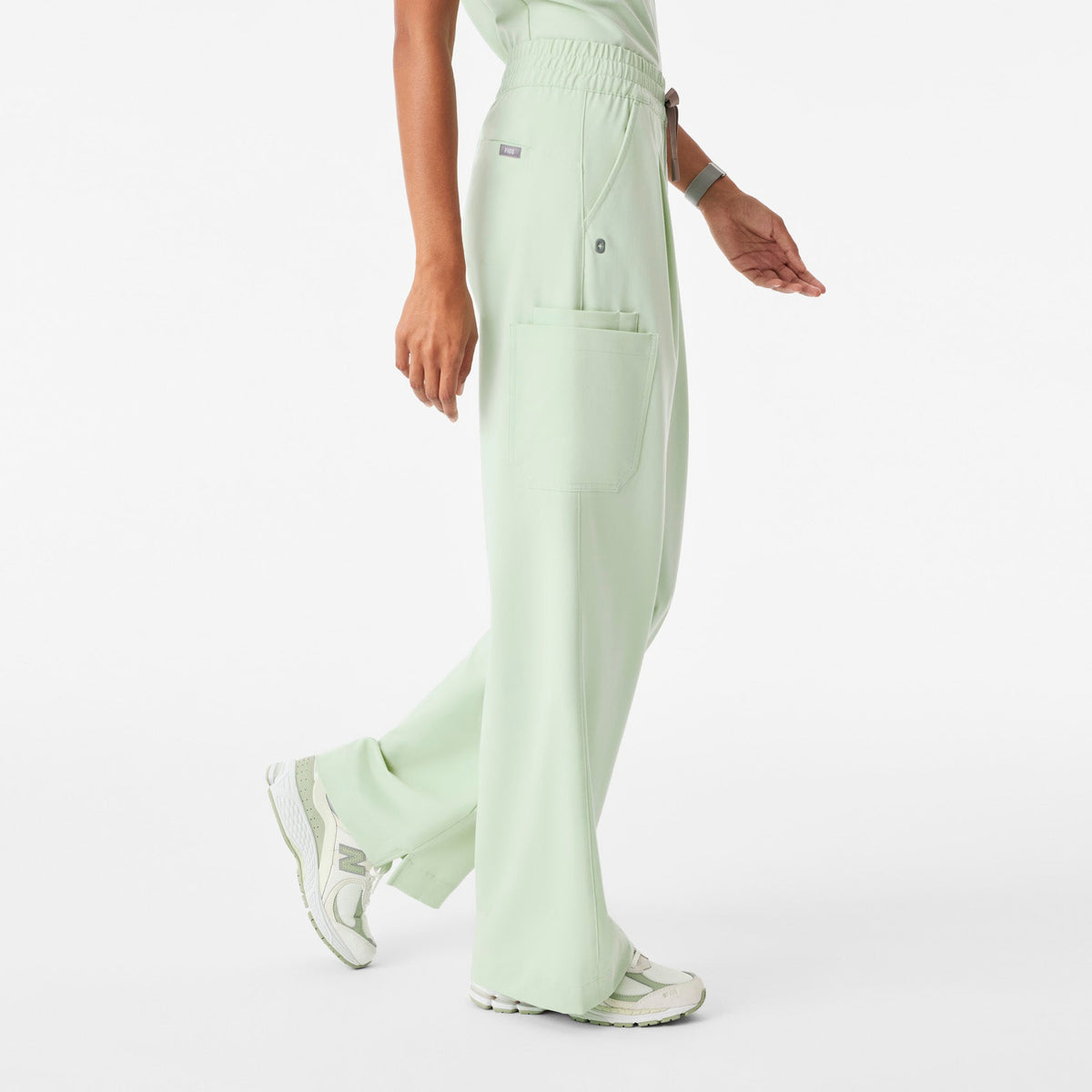 Shelby Ultra-High-Rise Wide-Leg Scrub Pant - Sagewater