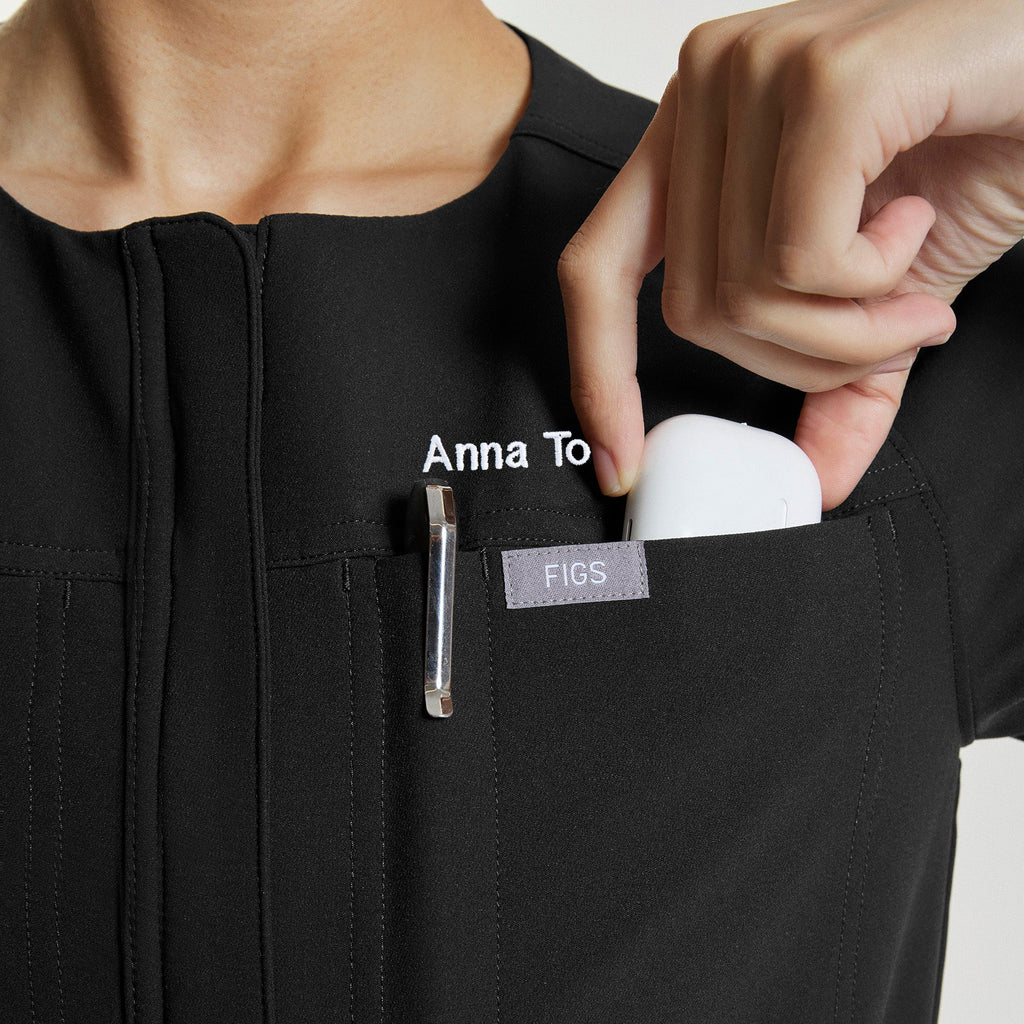 Castella Barrel ScrubJumpsuit™ - Black