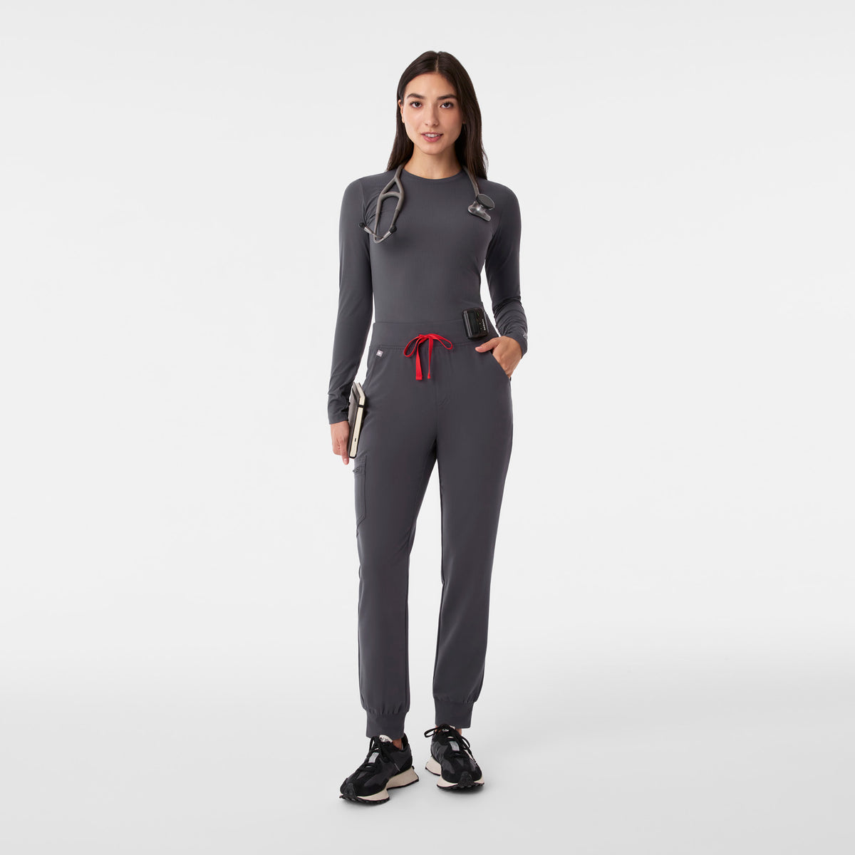 Zamora High-Rise Jogger Scrub Pant™ - Charcoal