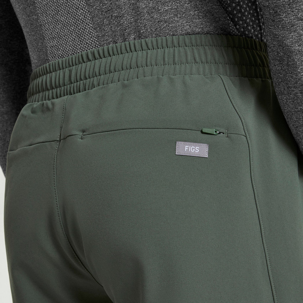 Everett Straight-Leg Scrub Pant - Moss