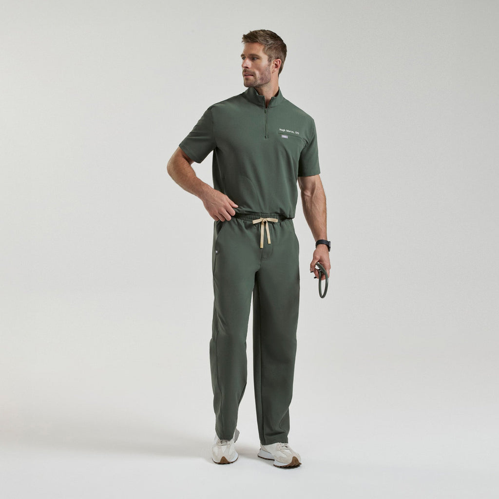 Everett Straight-Leg Scrub Pant - Moss