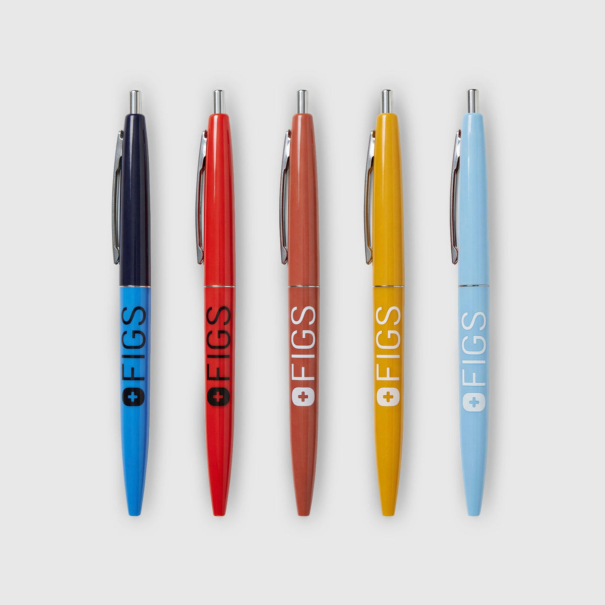 FIGS Logo Pen 5-Pack - Multicolor