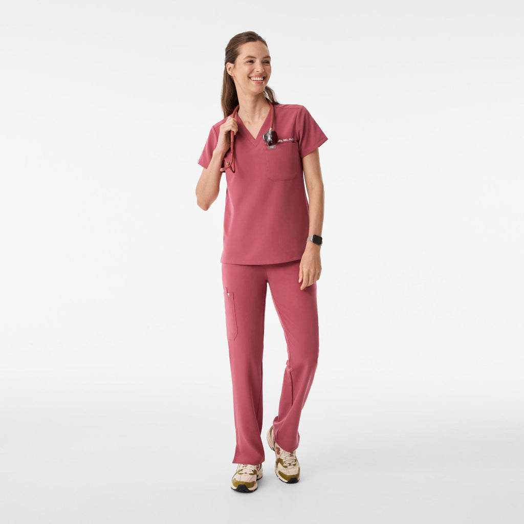 Catarina Scrub Top™ - Berry Spice