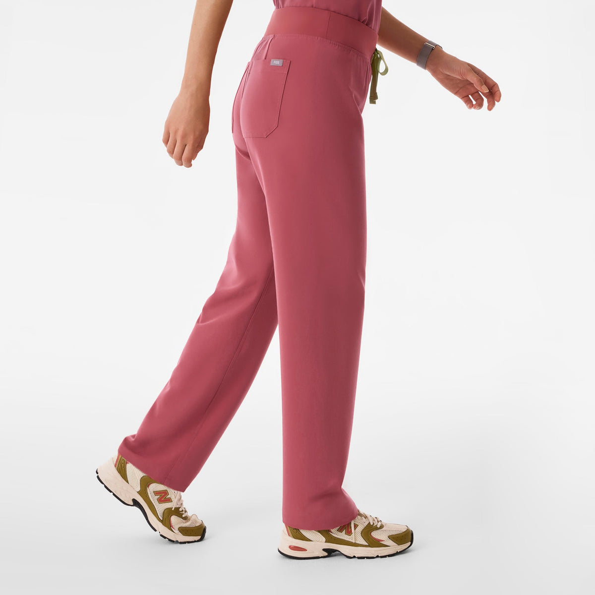 Livingston High-Rise Straight-Leg Scrub Pant™ - Berry Spice
