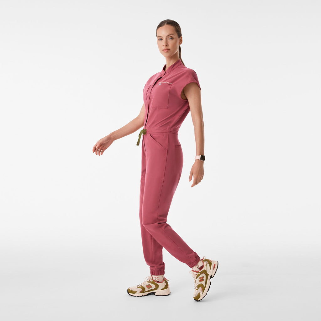 Rafaela Jogger ScrubJumpsuit™ - Berry Spice