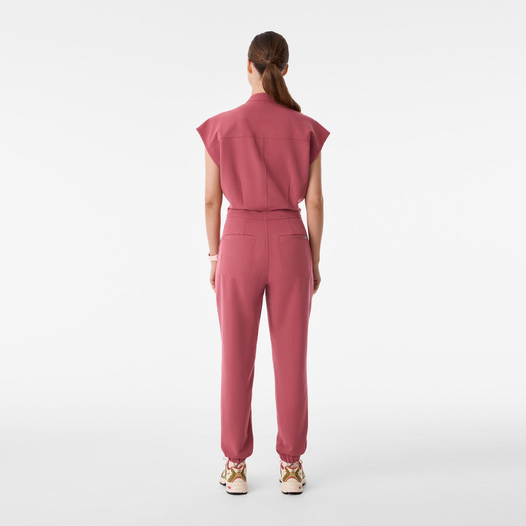 Rafaela Jogger ScrubJumpsuit™ - Berry Spice