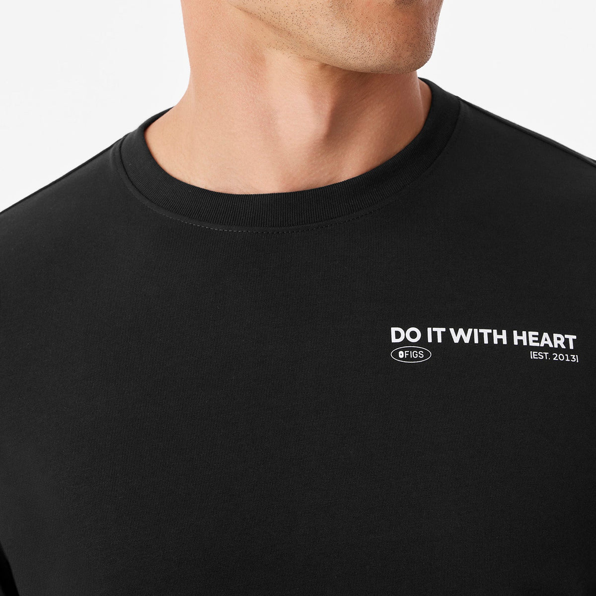 Do It With Heart Long-Sleeve Tee - Black