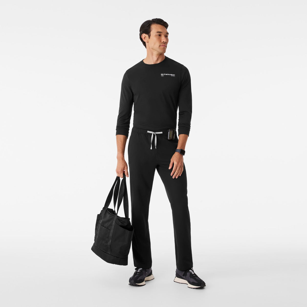 Do It With Heart Long-Sleeve Tee - Black