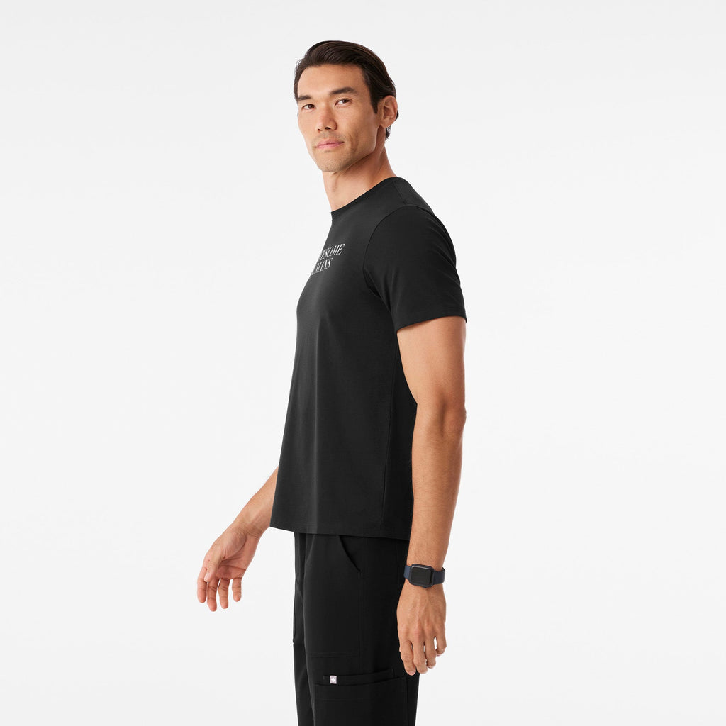 Awesome Humans Wear FIGS Short-Sleeve Tee - Black