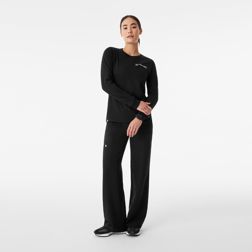 Do It With Heart Long-Sleeve Tee - Black
