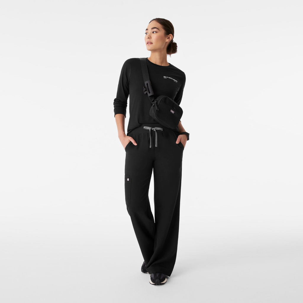 Do It With Heart Long-Sleeve Tee - Black