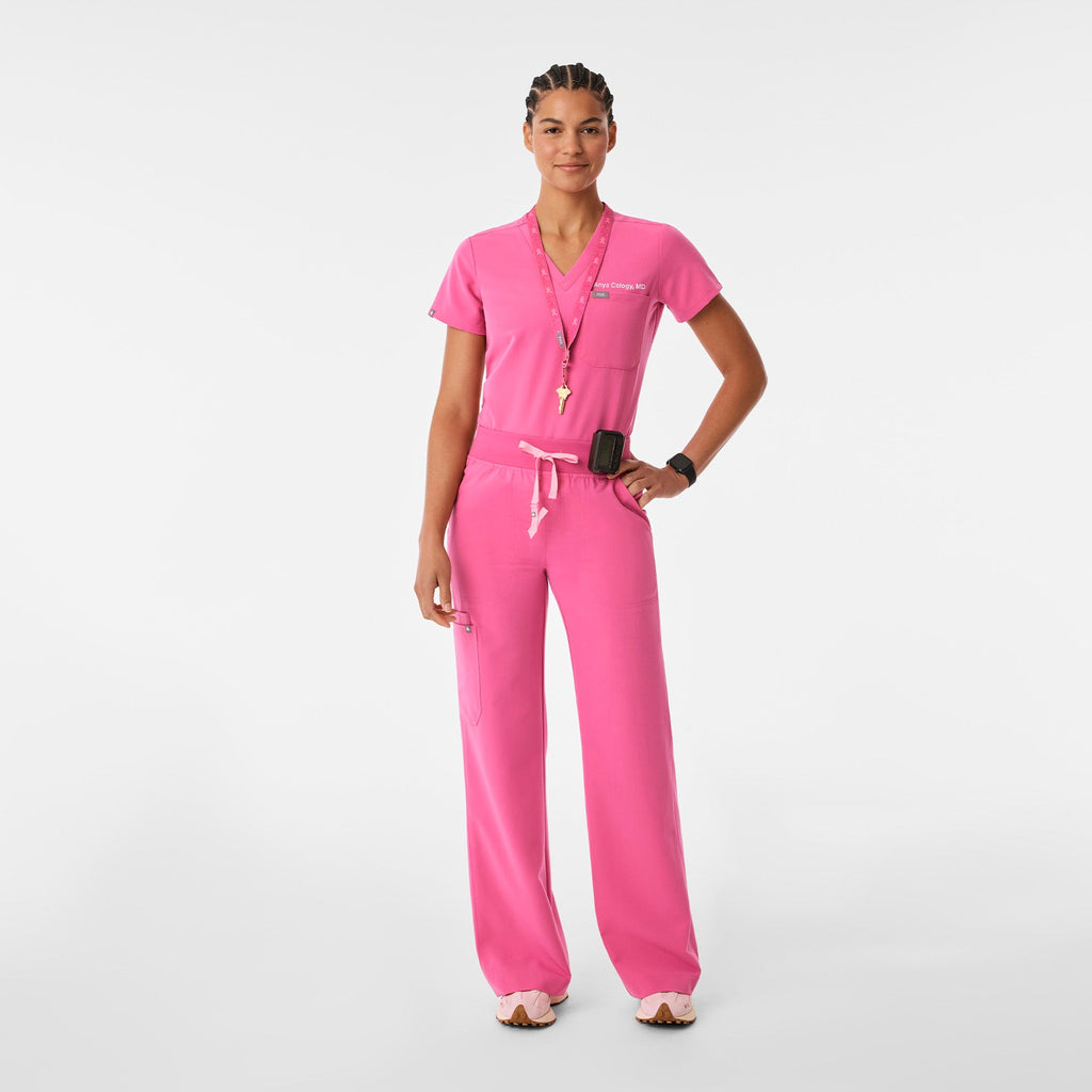 FIGS Printed Lanyard - F*ing Pink