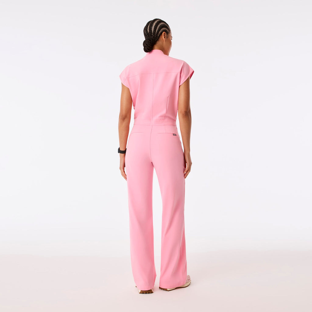 Rafaela Wide-Leg ScrubJumpsuit™ - Fight Club Pink