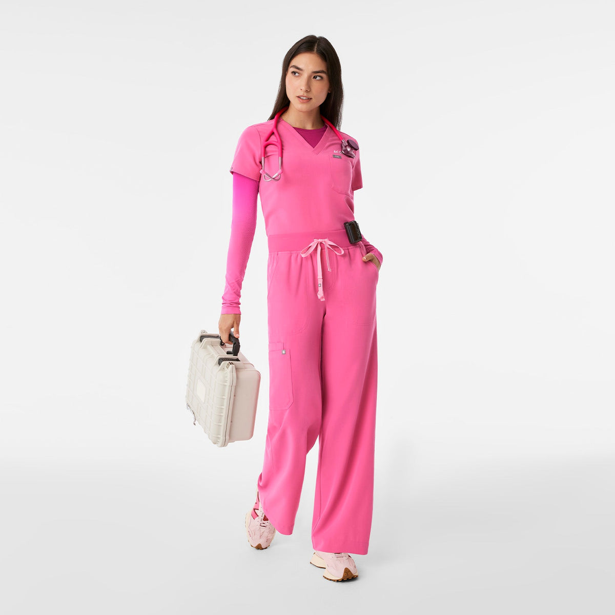 Salta Seamless Long-Sleeve Underscrub - Ombre F*ing Pink