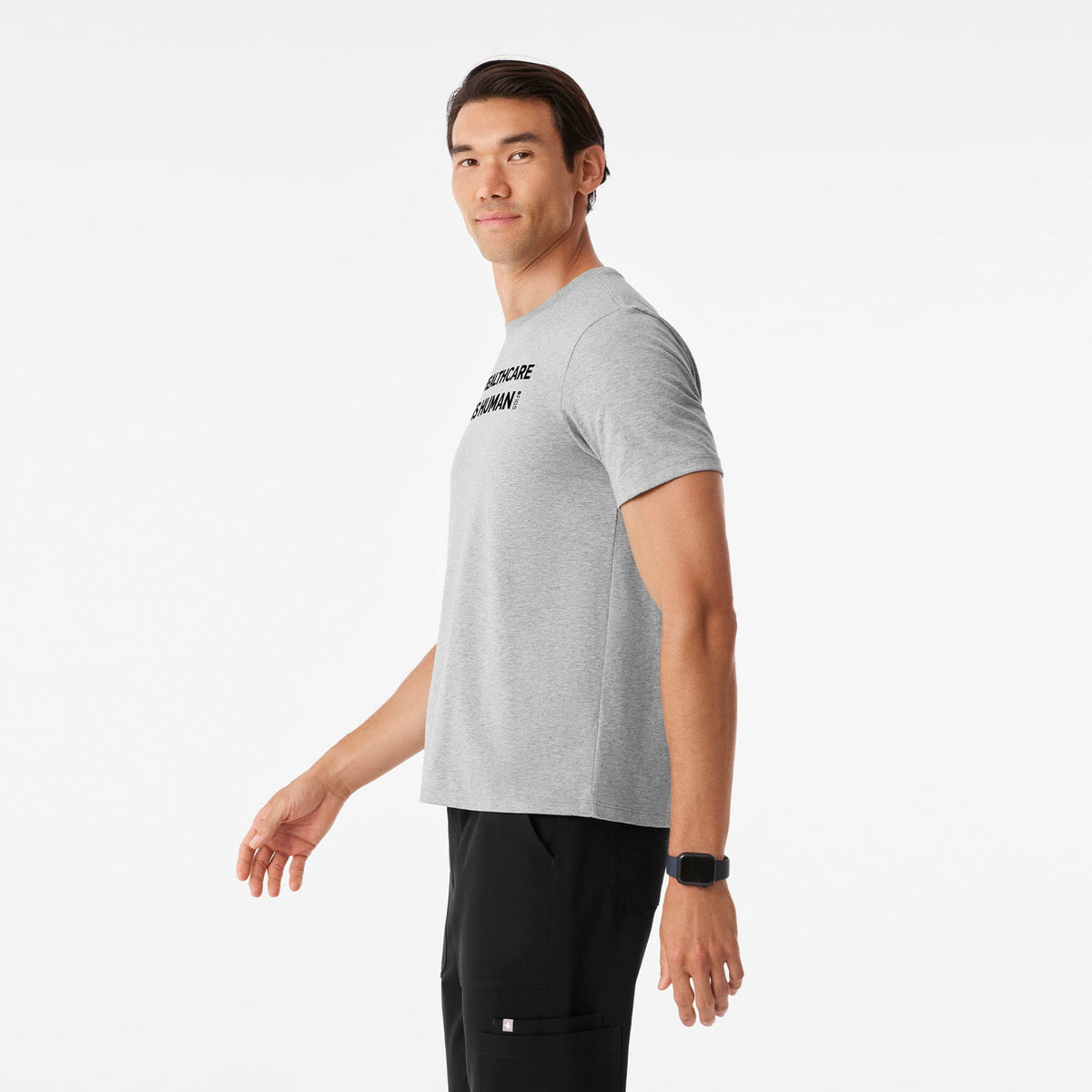 Healthcare is Human Short-Sleeve Tee - Heather Grey