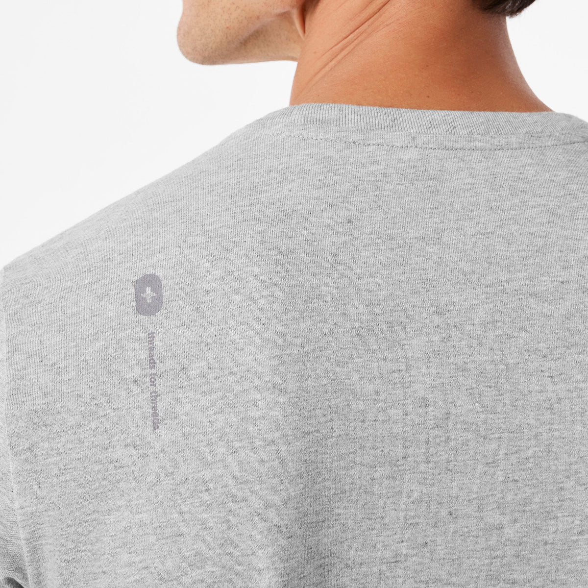 Awesome Humans Wear FIGS Short-Sleeve Tee - Heather Grey